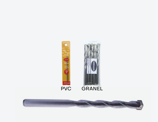 Broca concreto 1/8" x 3" PVC Herragro