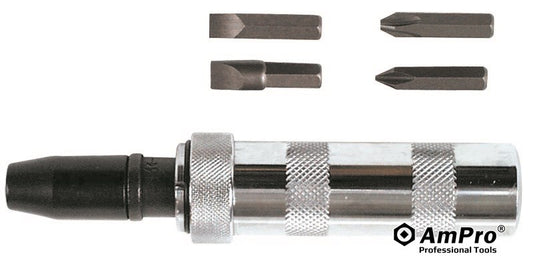 T71565 Destornillador de impacto, 5 piezas, Ampro