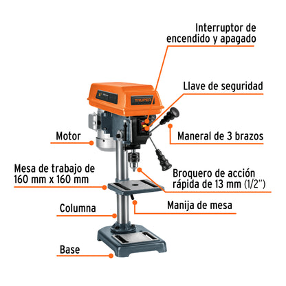 TAPI-8 Taladro de banco 1/2 x 8'