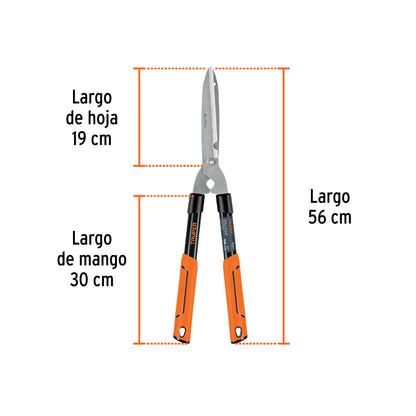 TB-17 Tijera ligera para poda, mangos tubulares, 53 cm