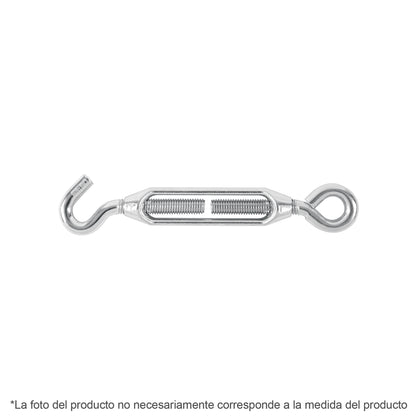 TEN-1/4A Tensor zinc, 1/4', gancho-argolla