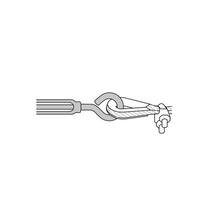 TEN-3/16A Tensor zinc, 3/16', gancho-argolla
