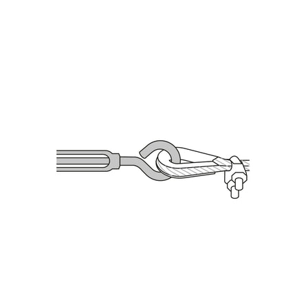 TEN-3/8A Tensor zinc, 3/8', gancho-argolla