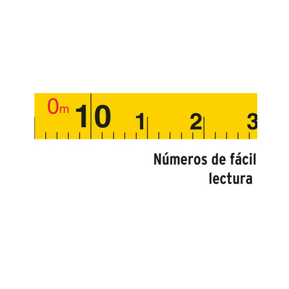TFC-30ME Cinta métrica fibra de vidrio, tipo cruceta, 30 m, metálica