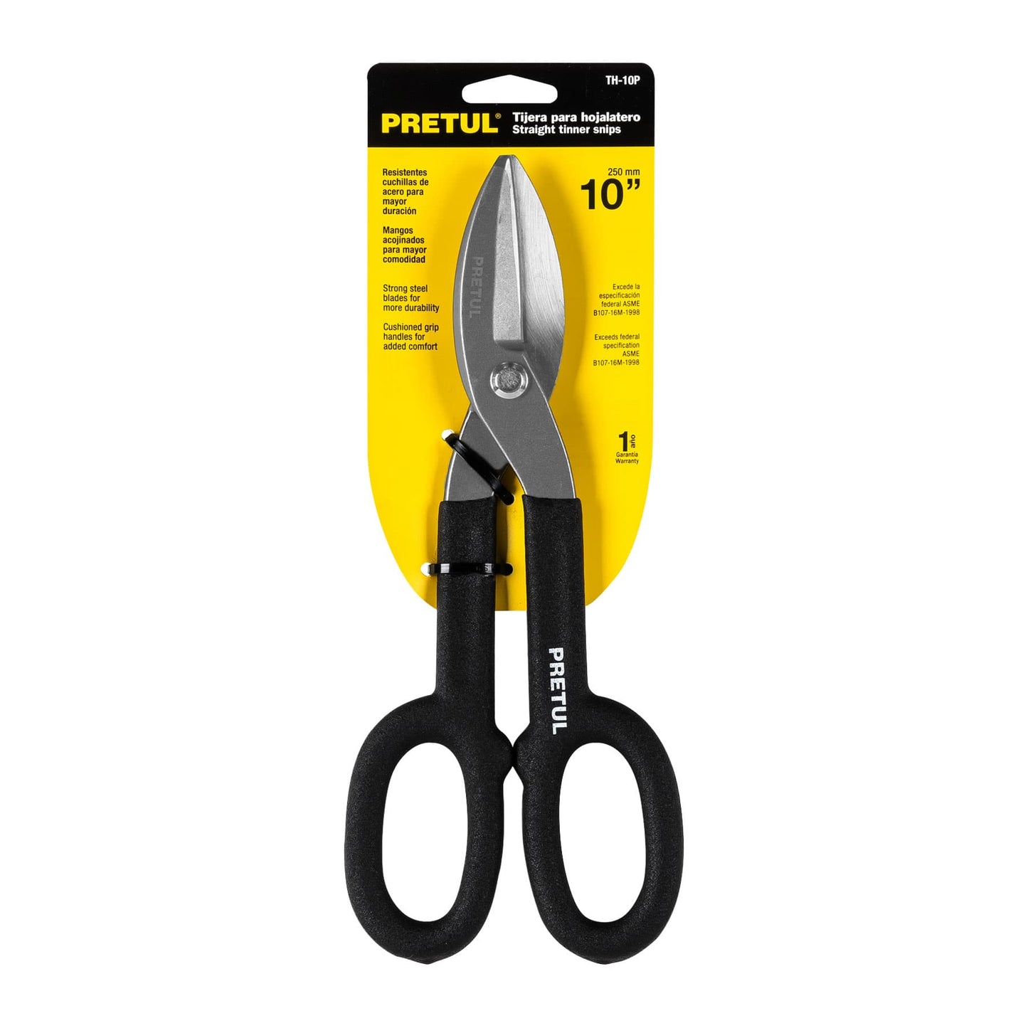 TH-10P Tijera para hojalatero 10" Pretul