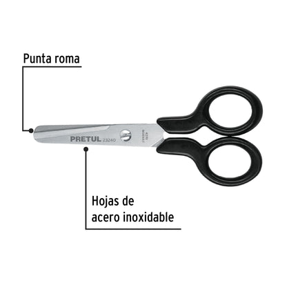 TIES-4-1/2 Tijera escolar 4-1/2' Pretul