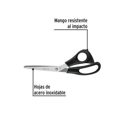 TINOX-8C Tijera para casa y oficina 8', Pretul