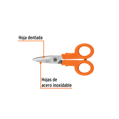 TIOF-5 Tijera para oficina 5-1/2', de acero inoxidable