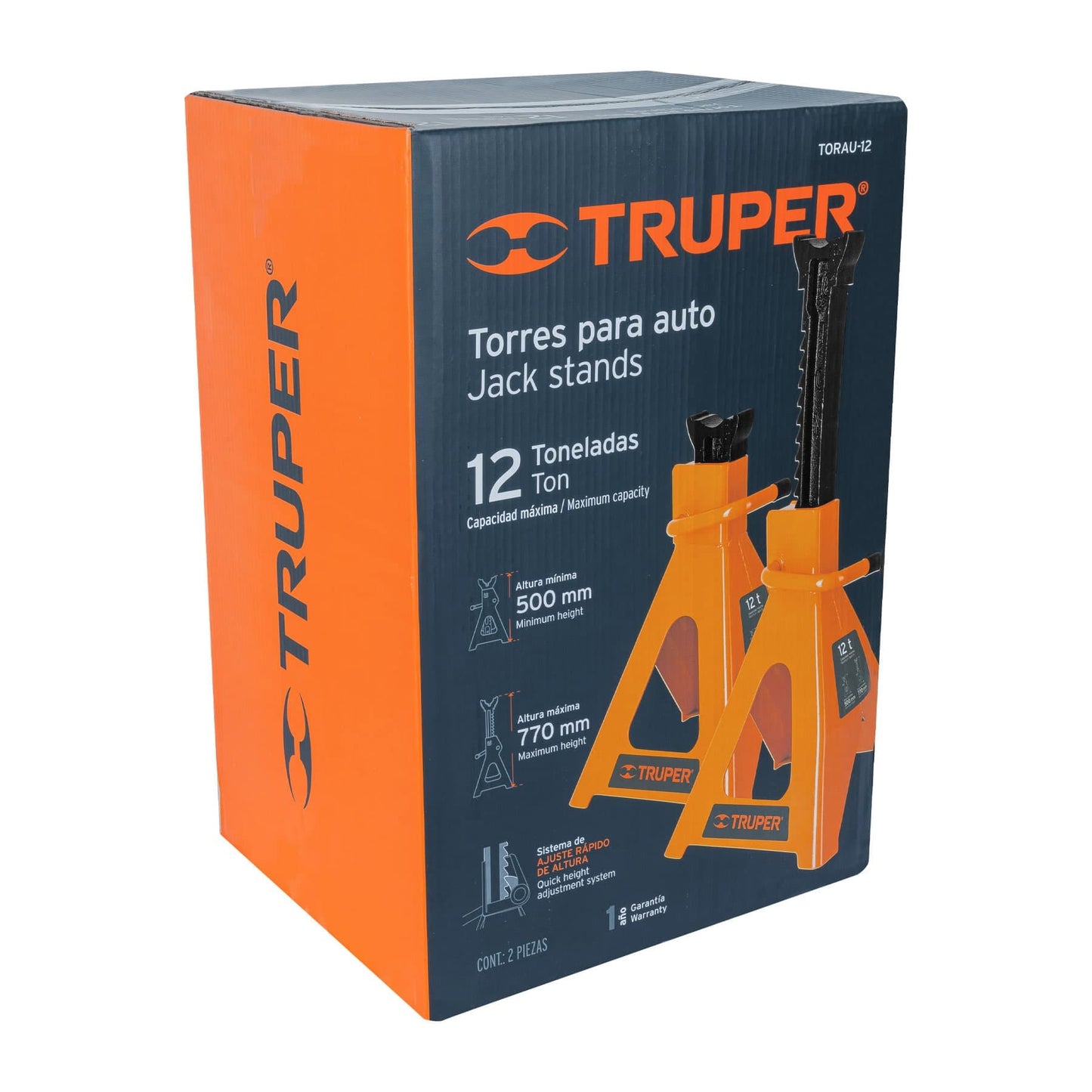 TORAU-12 Torre para bloqueo, 12 ton, 2 piezas