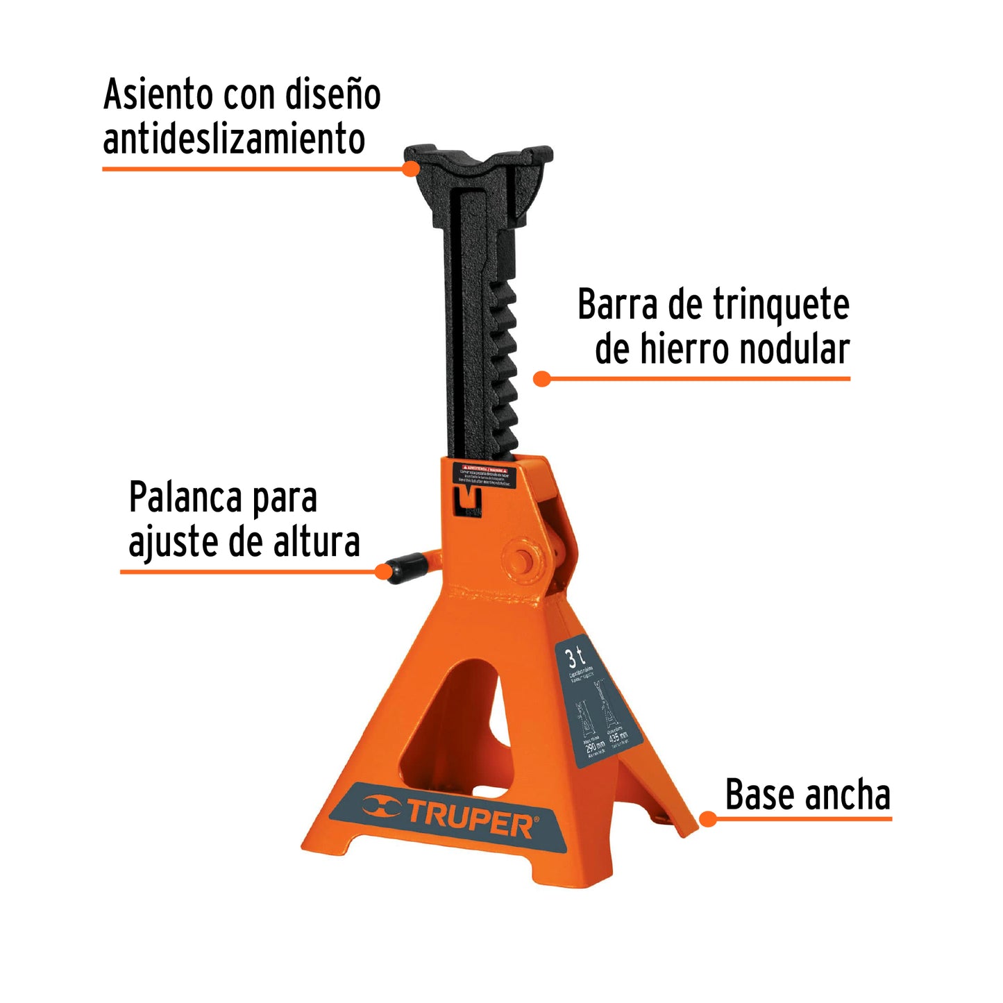 TORAU-12 Torre para bloqueo, 12 ton, 2 piezas