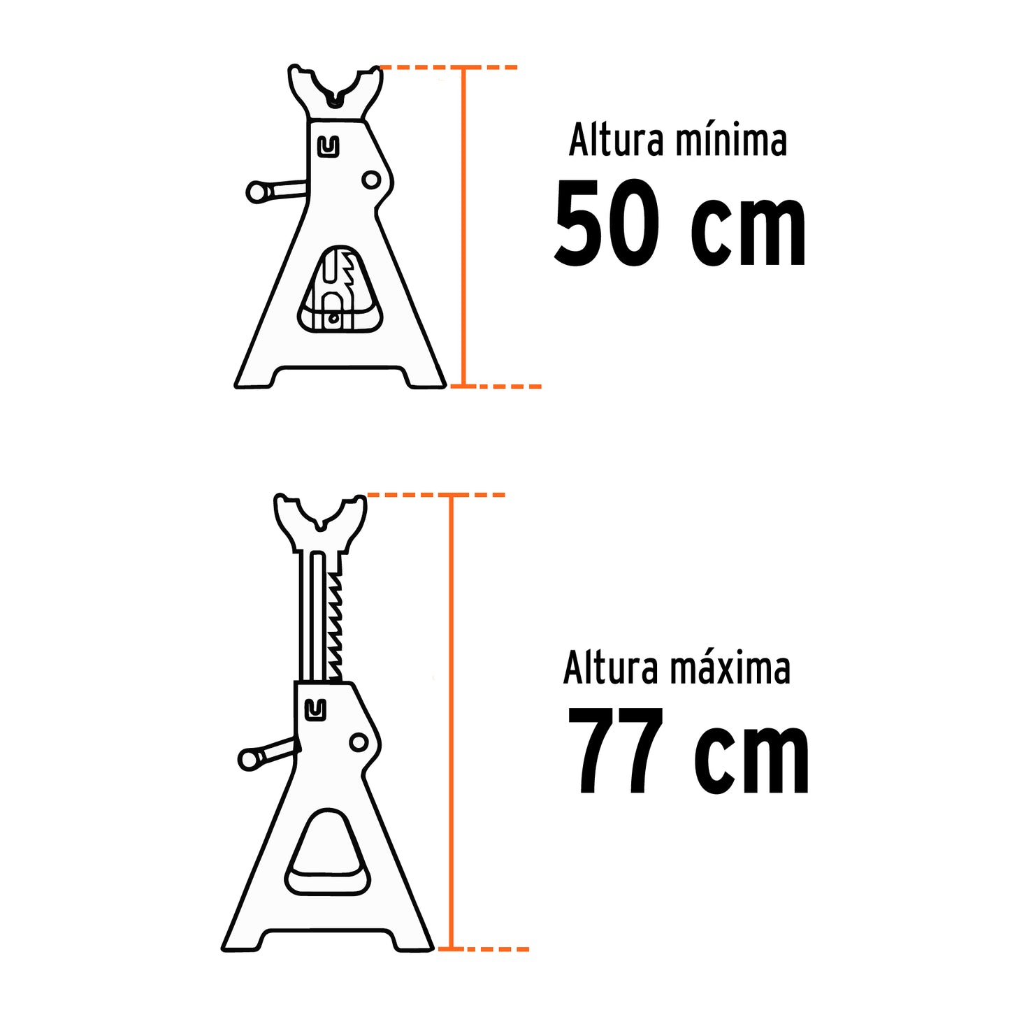 TORAU-12 Torre para bloqueo, 12 ton, 2 piezas