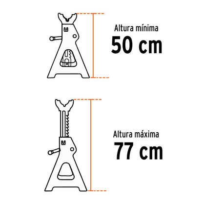TORAU-12 Torre para bloqueo, 12 ton, 2 piezas