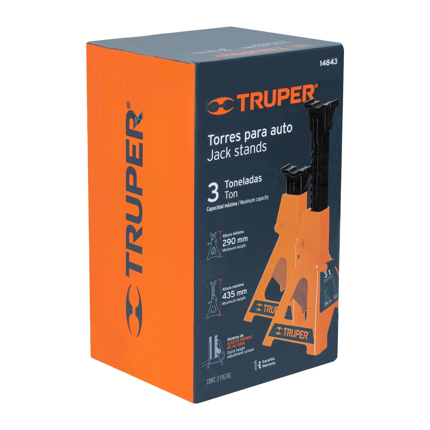 TORAU-3 Torre para bloqueo, 3 ton, 2 piezas