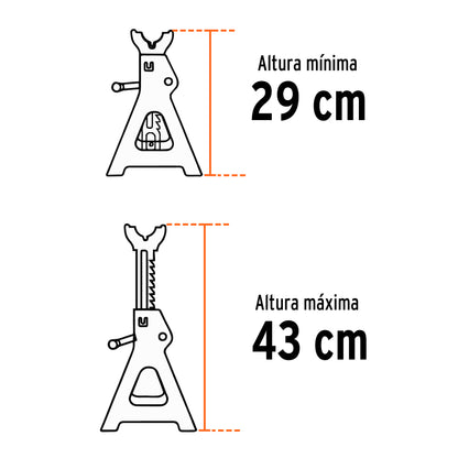 TORAU-3 Torre para bloqueo, 3 ton, 2 piezas