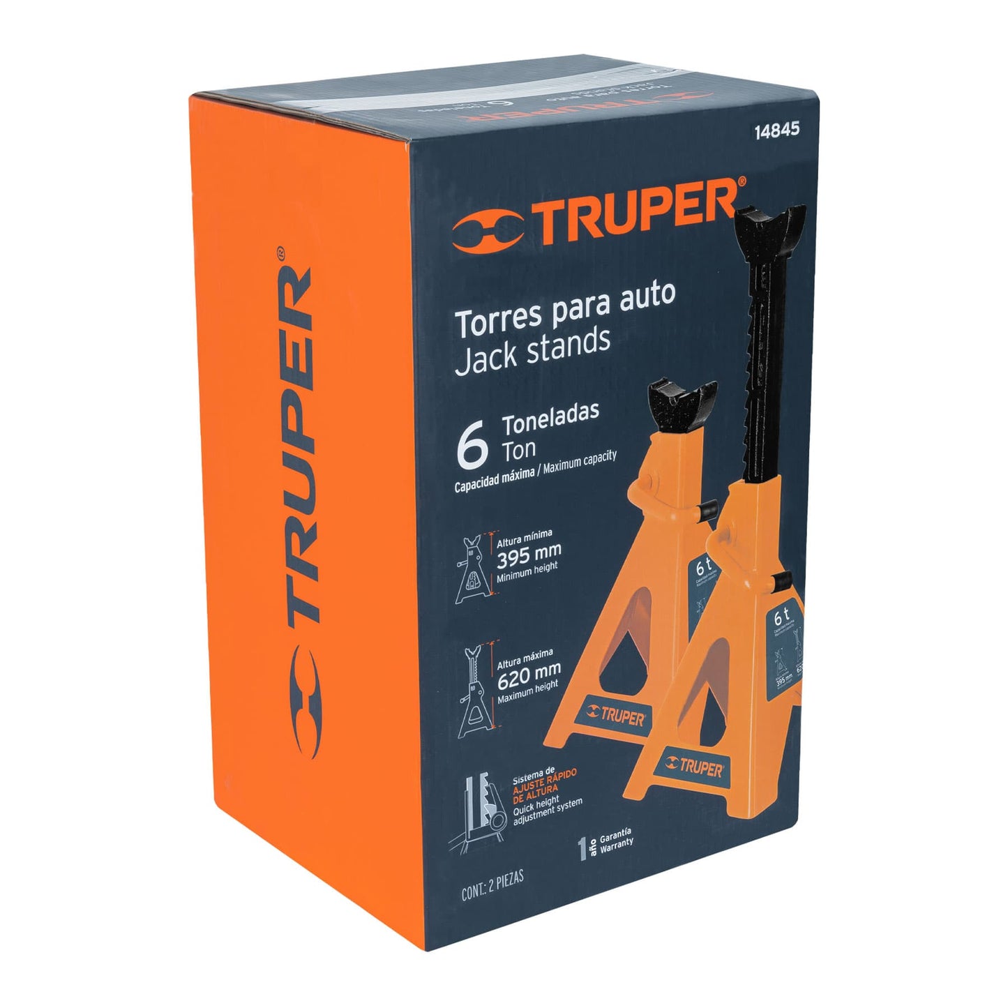 TORAU-6 Torre para bloqueo, 6 ton, 2 piezas
