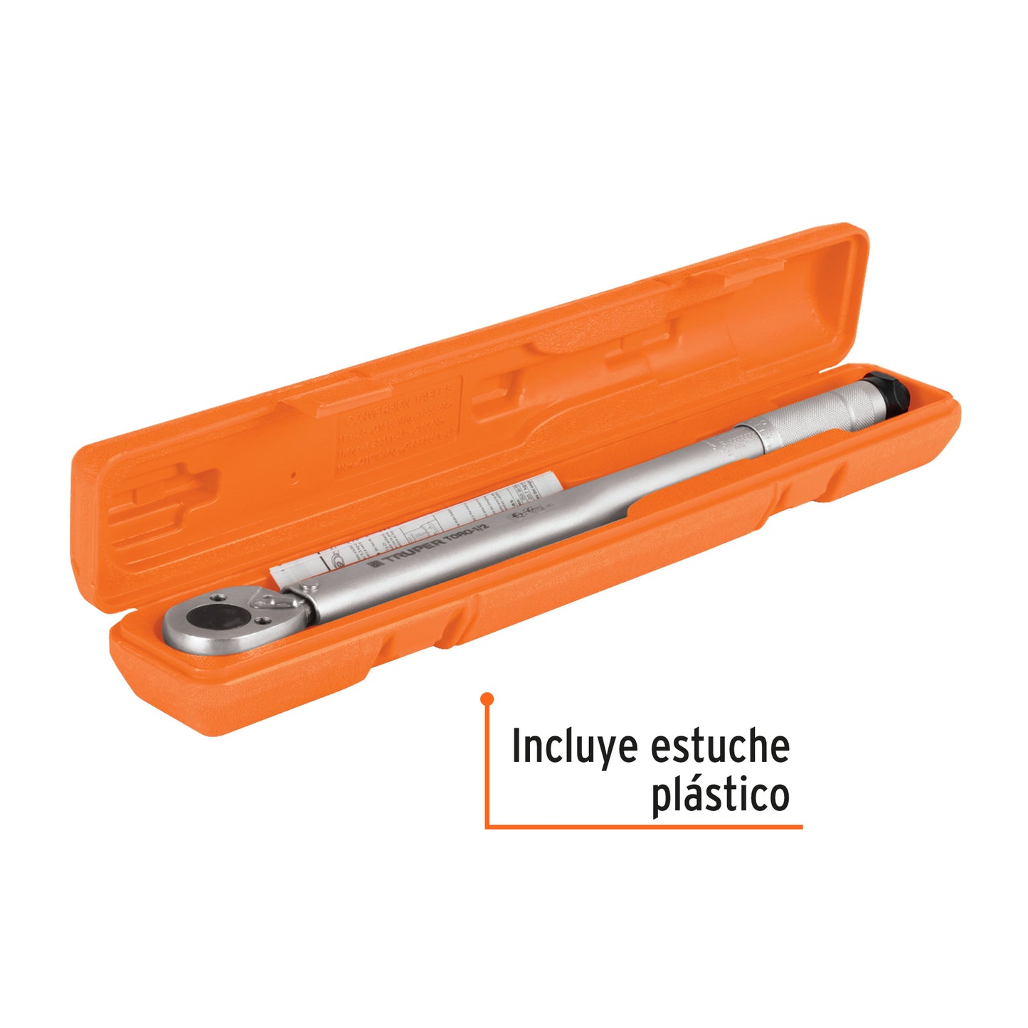 TORQ-1/2 Torquímetro de trueno, dos lecturas, para copas mando 1/2"
