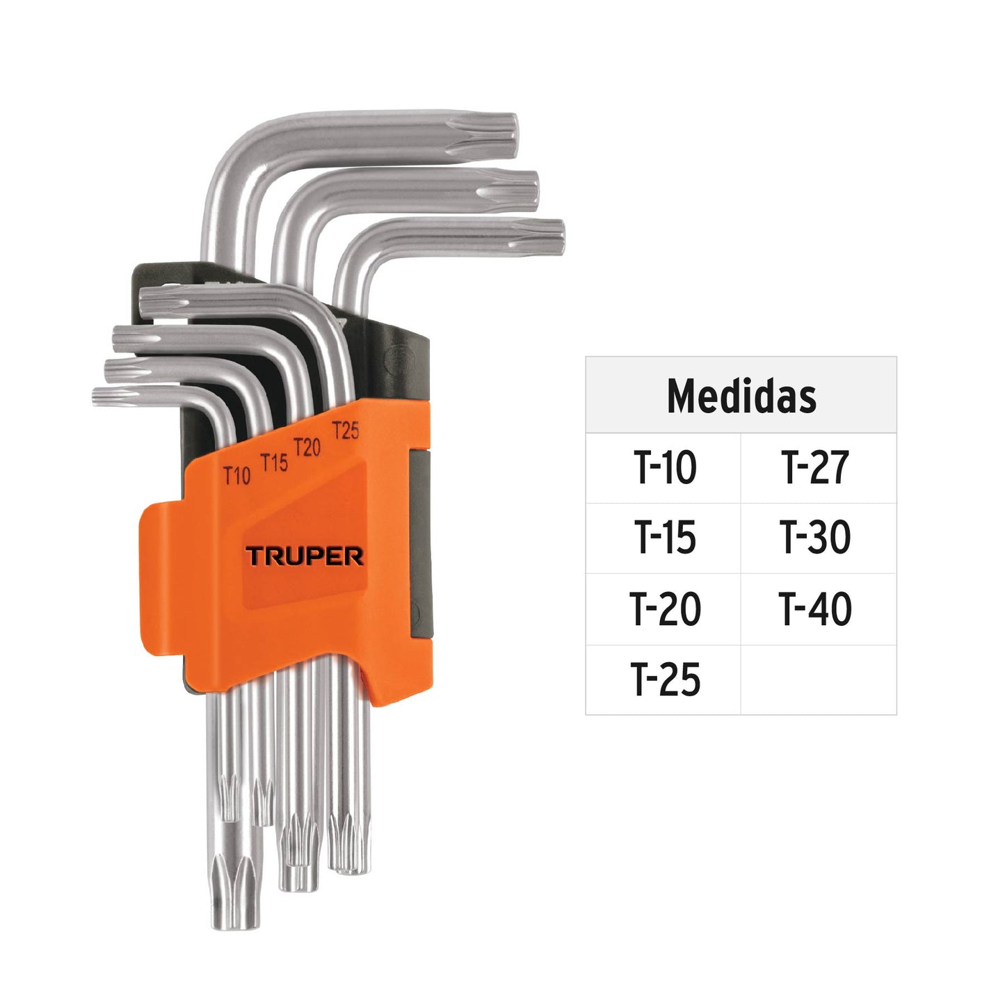 TORX-7C Juego de 7 llaves torx, organizador abatible