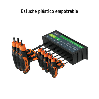 TORX-8TLX Juego de 8 llaves torx mango T, T9-T40