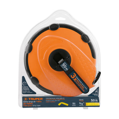 TP50ME Cinta métrica fibra de vidrio, carcasa plástica, 50 m