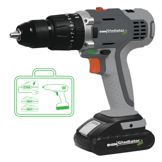 TP813/18 K2 Taladro percutor inalámbrico 18V 1/2" Kit 2 baterías + cargador