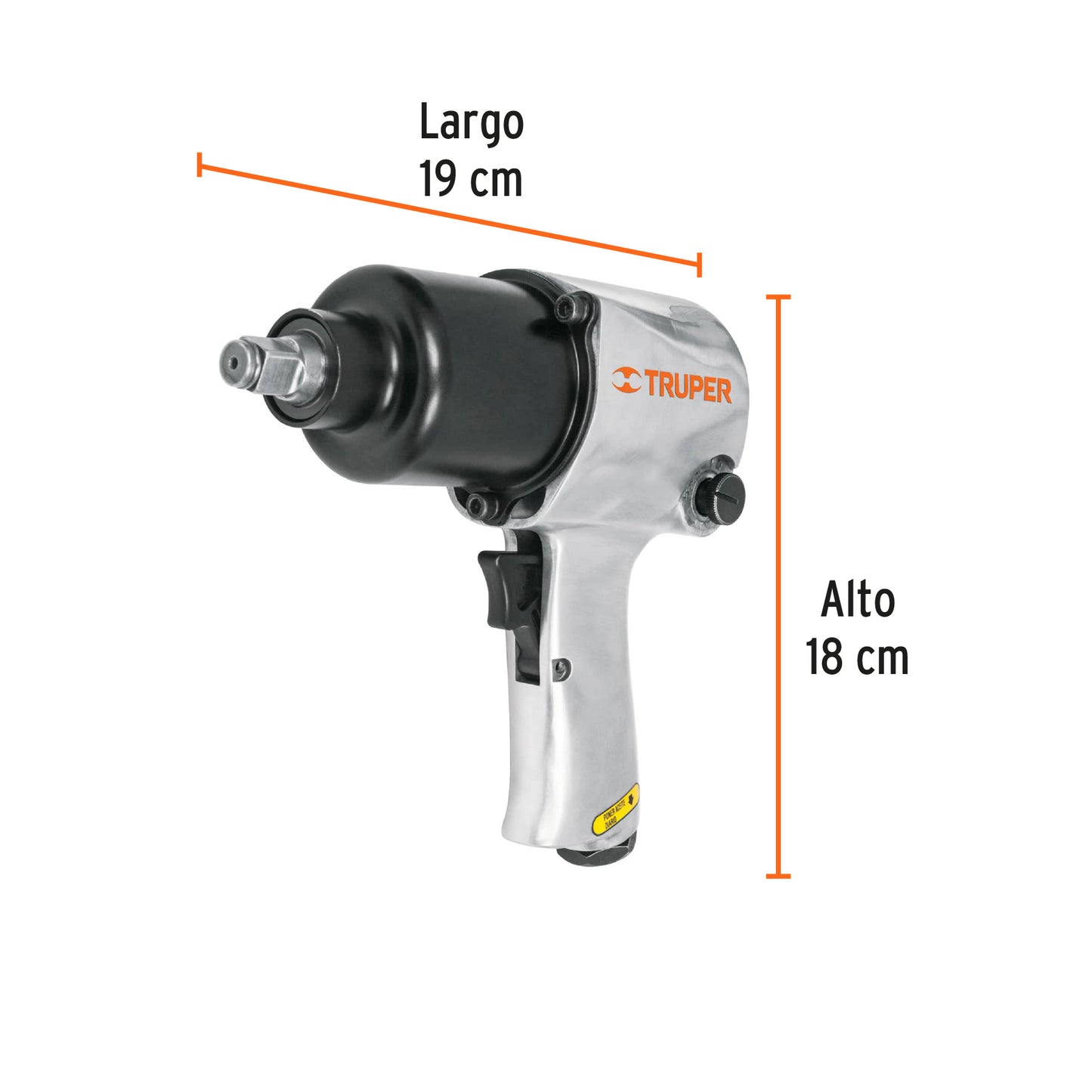TPN-734H-2K Pistola de impacto neumática, industrial, 1/2" kit