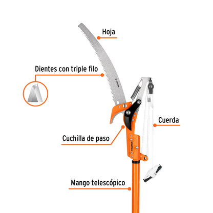 TR-82M-A Cortador con mango telescópico de aluminio 2.4 m