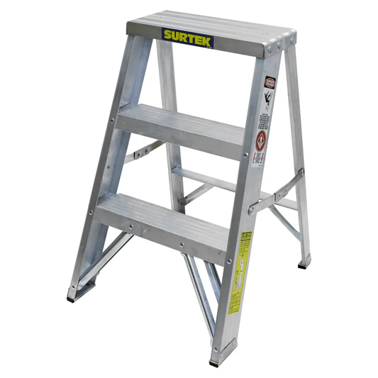 TT2 Escalera tipo taburete de aluminio, 2 peldaños
