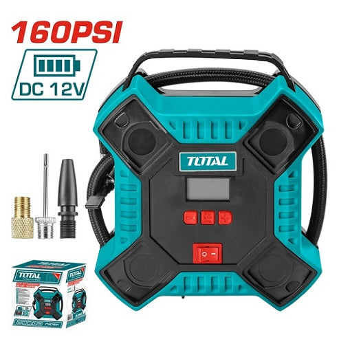 TTAC1601 Compresor portátil 12V 160PSI para automóvil Total