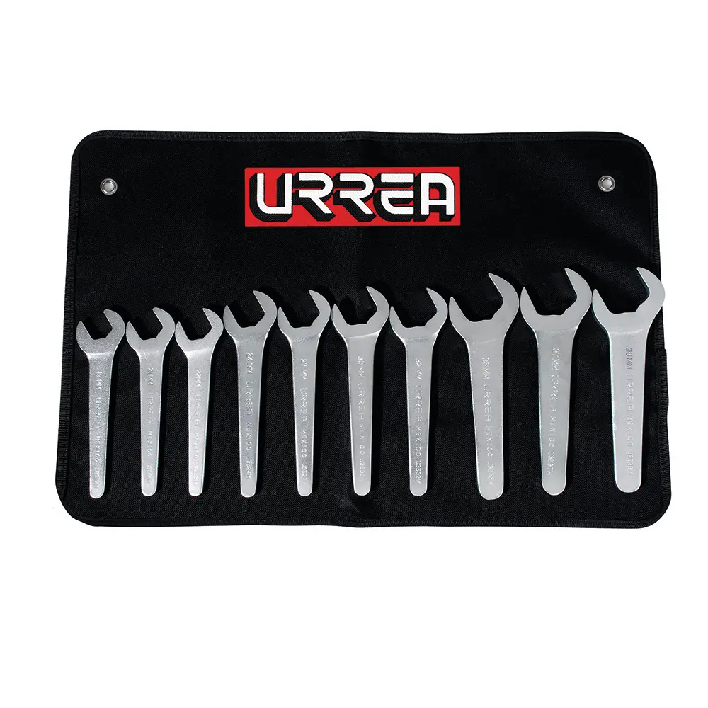 U3500AM Juego de llaves de servicio 10 piezas 19 a 38 mm, uso pesado, Urrea