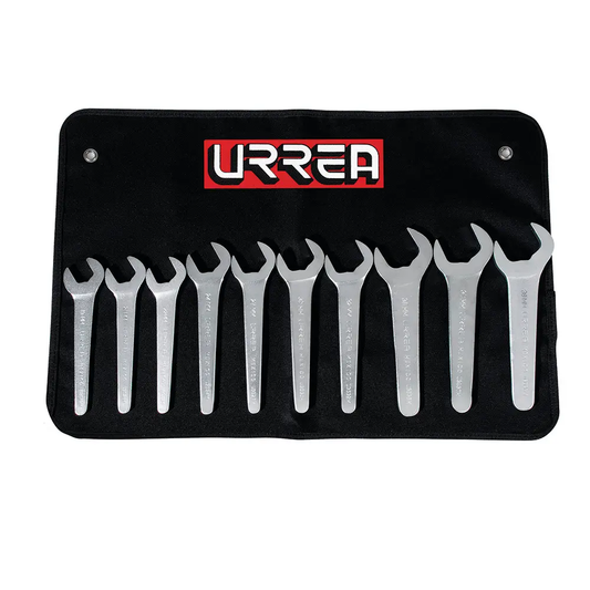 U3500AM Juego de llaves de servicio 10 piezas 19 a 38 mm, uso pesado, Urrea
