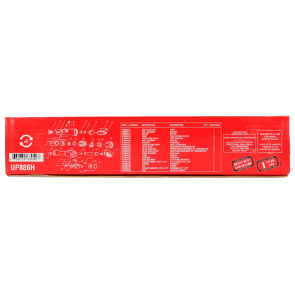 UP886H Ratchet neumático 1/2" 50 Lb-ft