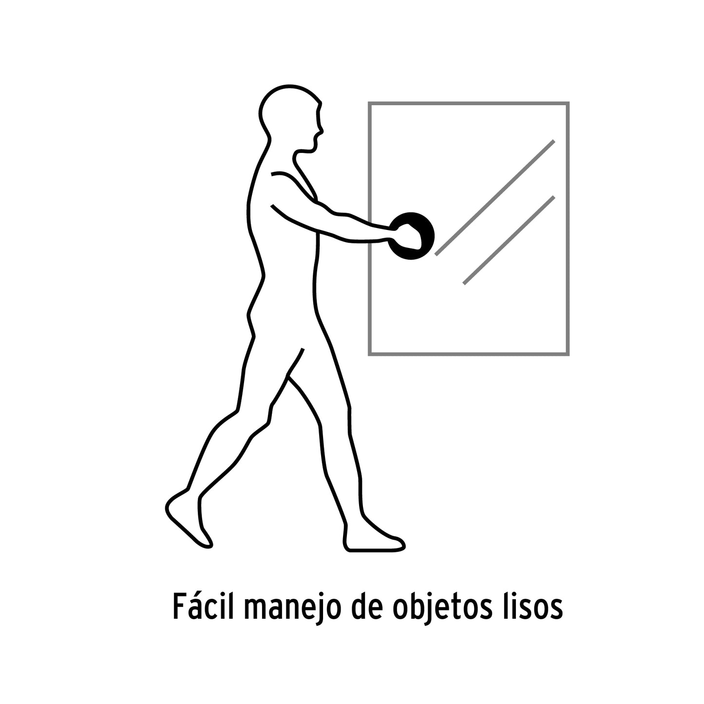 VEVI-1 Ventosa de plástico para vidrio, 1 copa de succión, Pretul