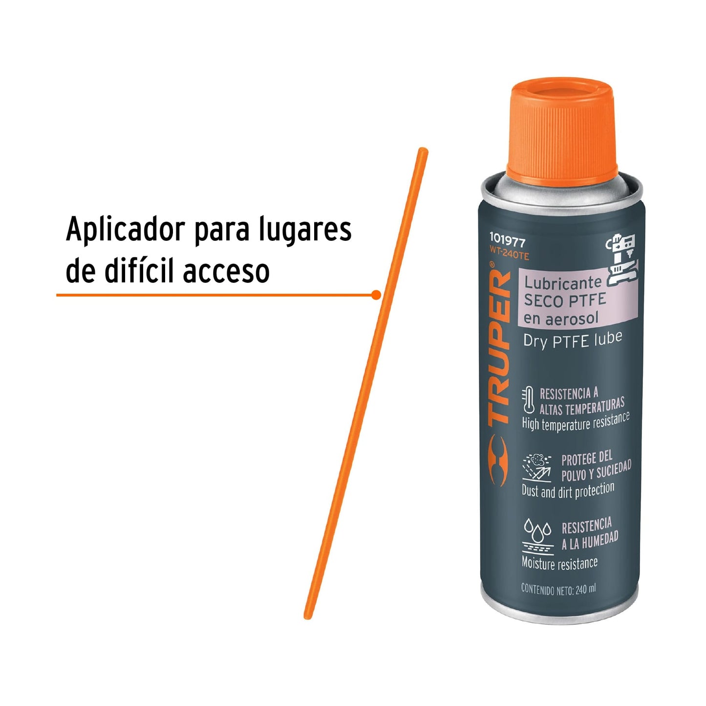 WT-240TE Lubricante seco PTFE en aerosol 240 ml