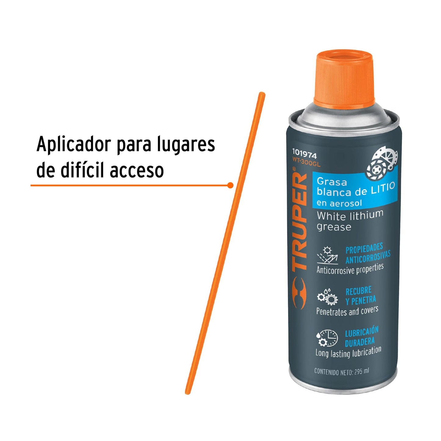 WT-300GL Grasa blanca de litio en aerosol 295 ml