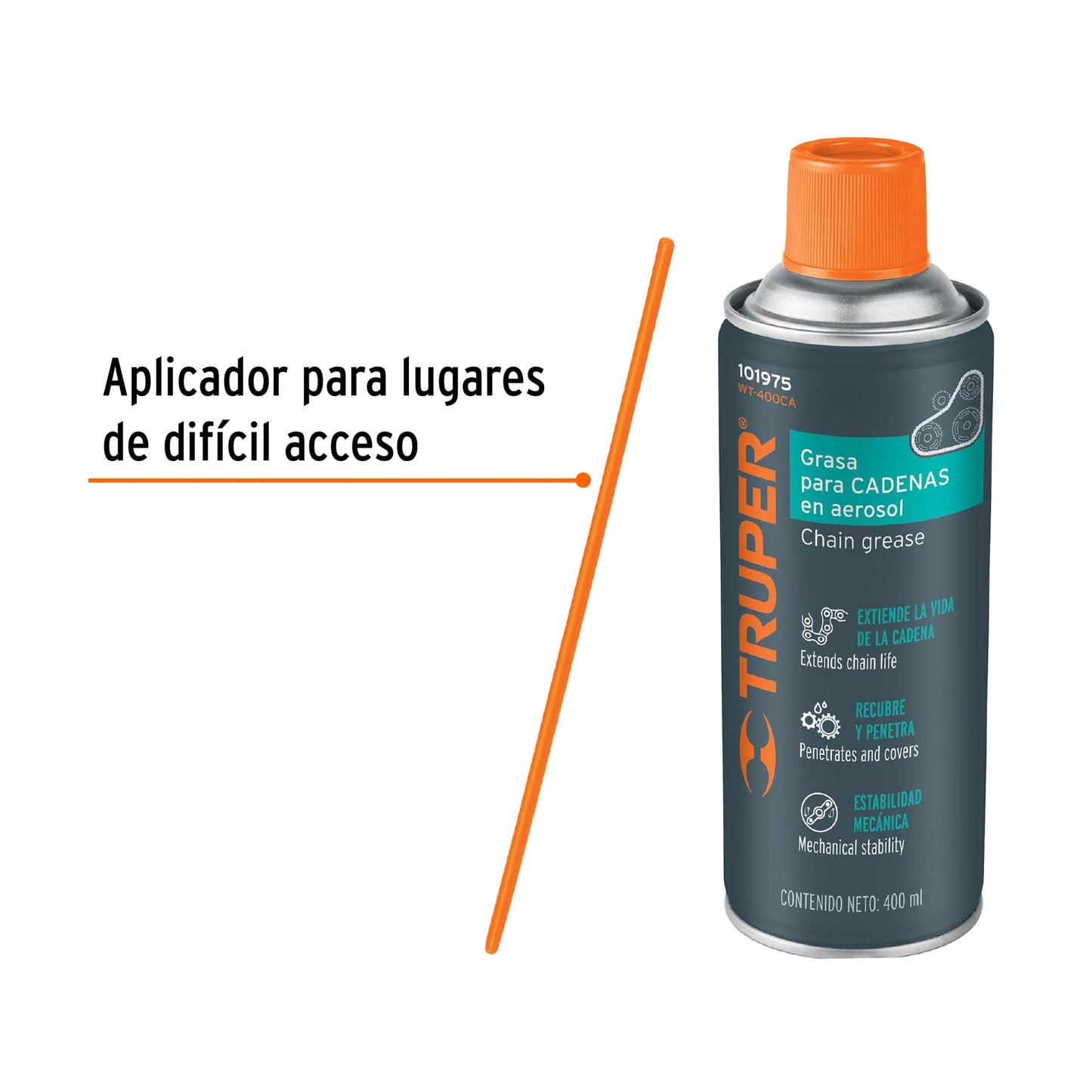 WT-400CA Lubricante de cadenas en aerosol 400 ml