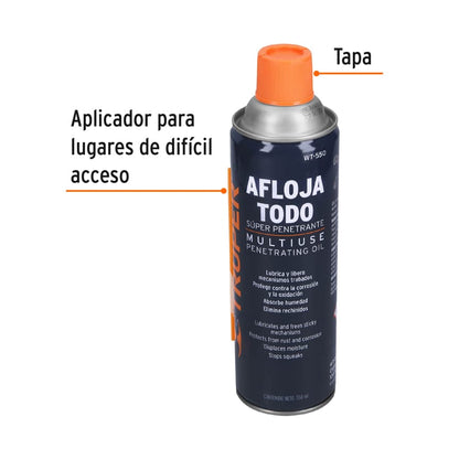 WT-550 Lubricante aflojatodo en aerosol, 550 ml