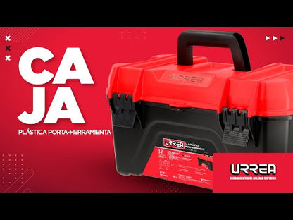 CPU19P Caja plástica con broches plásticos y charola 19" X 10"